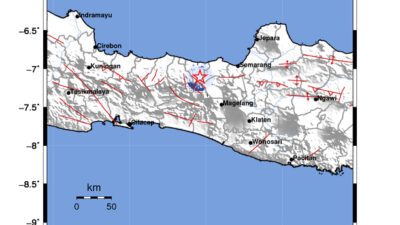 Gempa Berkekuatan 3,4 SR, pusat gempa berada di darat 28 km timur laut Wonosobo Gempa Berkekuatan 3,4 SR, pusat gempa berada di darat 28 km timur laut Wonosobo