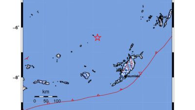 Gempa Berkekuatan 5,2 SR di 213 km BaratLaut TANIMBAR Tidak Berpotensi Tsunami