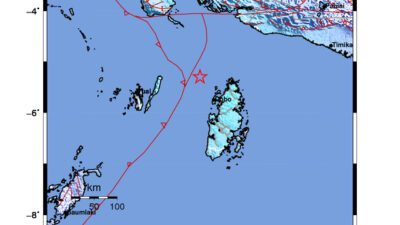Gempa Berkekuatan 5,5 SR di 60 km BaratLaut KEP.ARU-MALUKU Tidak Berpotensi Tsunami