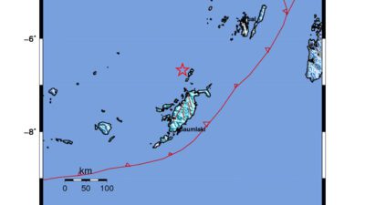 Gempa Berkekuatan 5,5 SR di 143 km TimurLaut TANIMBAR Tidak Berpotensi Tsunami