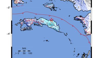 Gempa Berkekuatan 5,1 SR di 31 km BaratLaut SERAMBAGIANTIMUR-MALUKU Tidak Berpotensi Tsunami